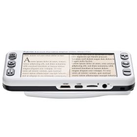 Portable Digital Magnifier, 5-inch HD Electronic Video Magnifier for Low Version, 2X - 48X Electronic Reading Aid with 13MP Near & Far Dual Lens