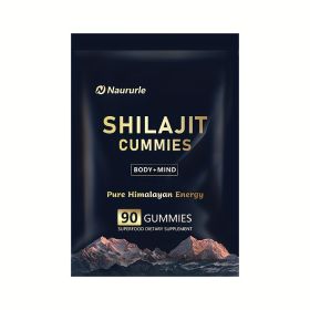 Shilajit Gummies Pure Himalayan Energy Superfood Supplement 90 Count Body & Mind Support (Option: 1)